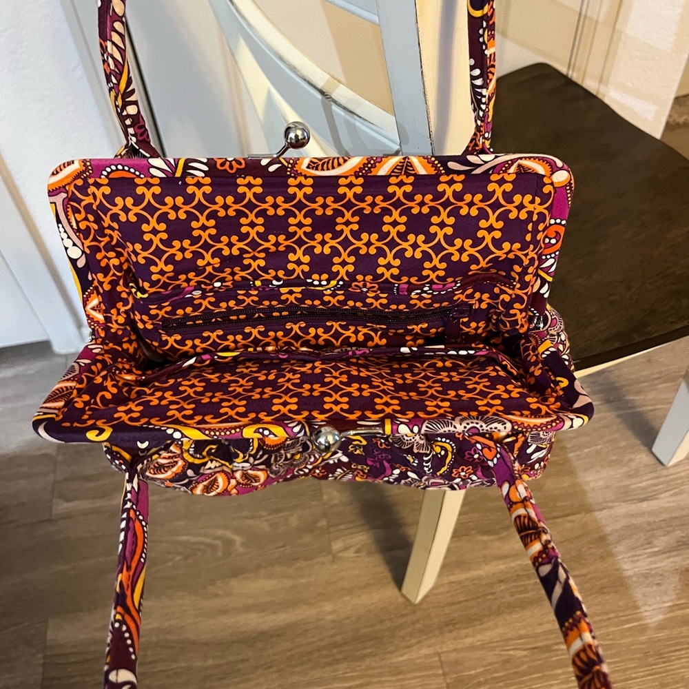 Vera Bradley Kiss-Lock Shoulder Bag in Sunset Safari - Picture 5 of 6